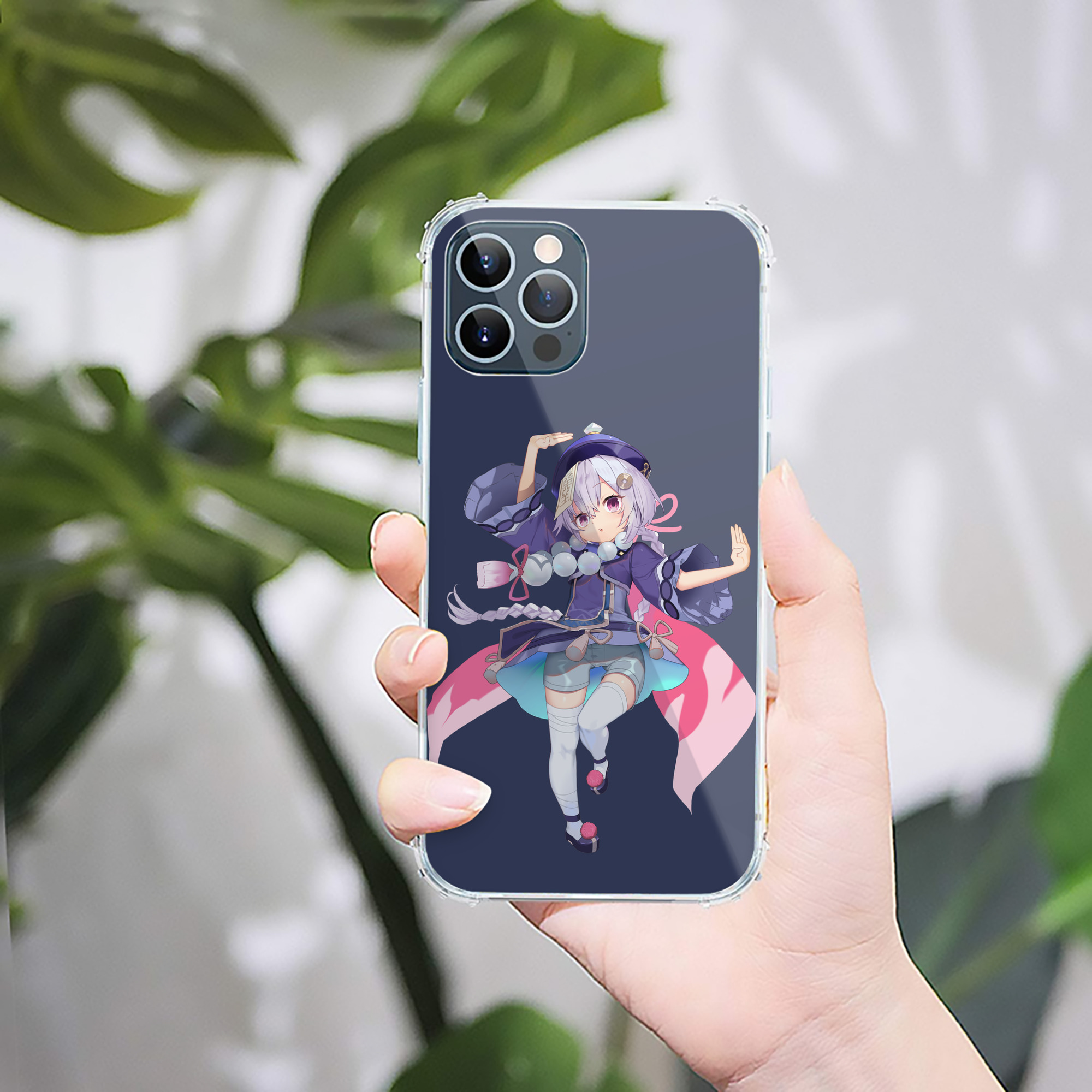 げんし神 七七 なな  genshin Nana 【iPhone 12シリーズ対応】透明スマホケース（クリアソフトケース）